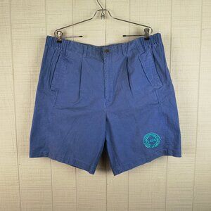 NOS Vintage 90s L.A. Gear Men's Chino Shorts Blue Baggy Embroidered Logo New